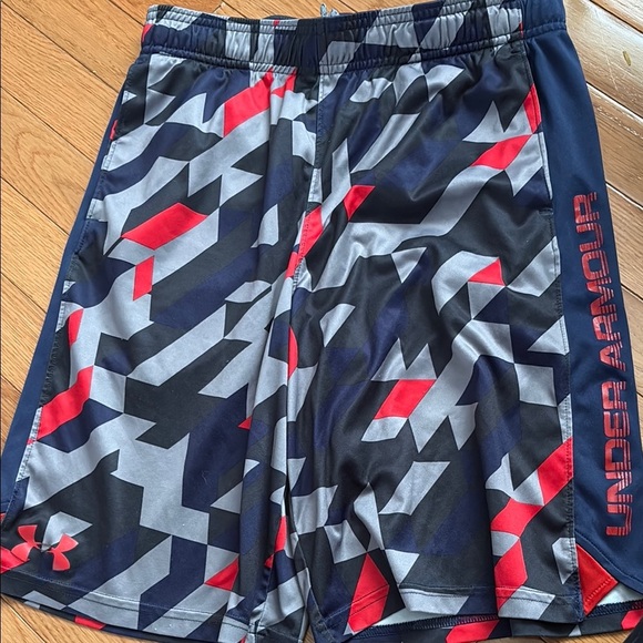 Under Armour Black and Red Athletic Shorts with Sleek Design - Picture 5 of 5